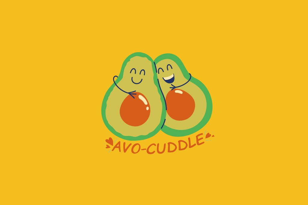 avocados greeting each other