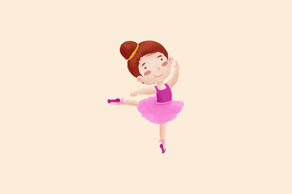 a cute dancing girl