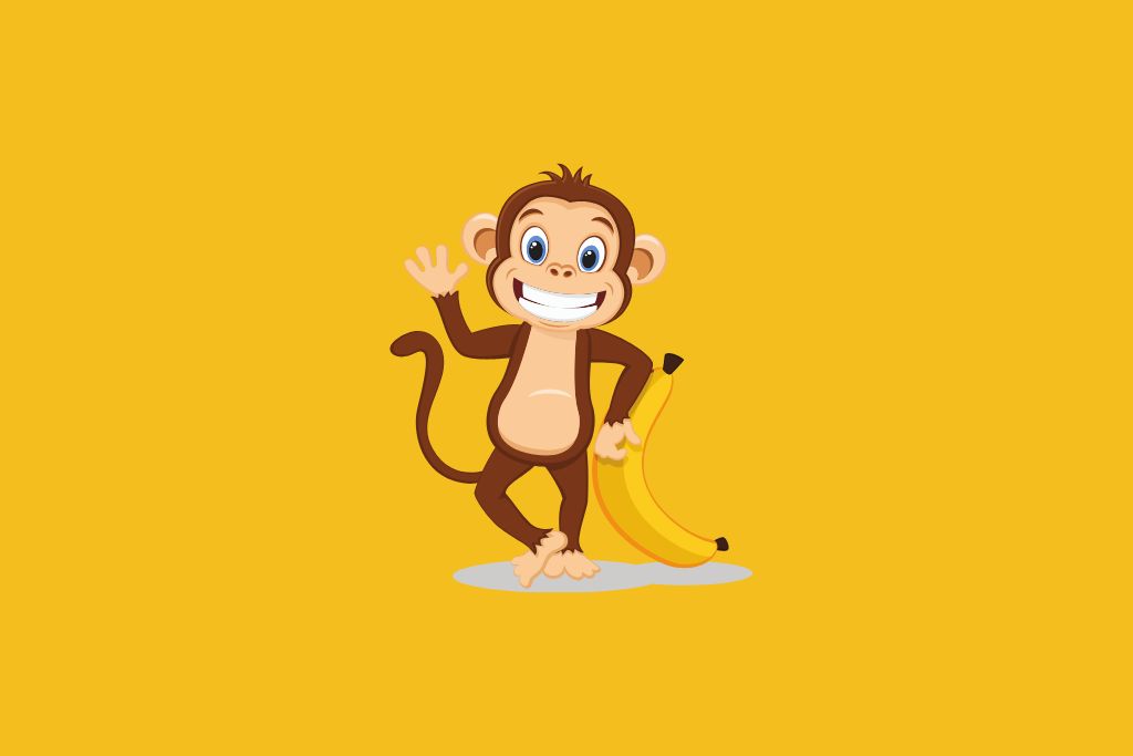 monkey holding a banana