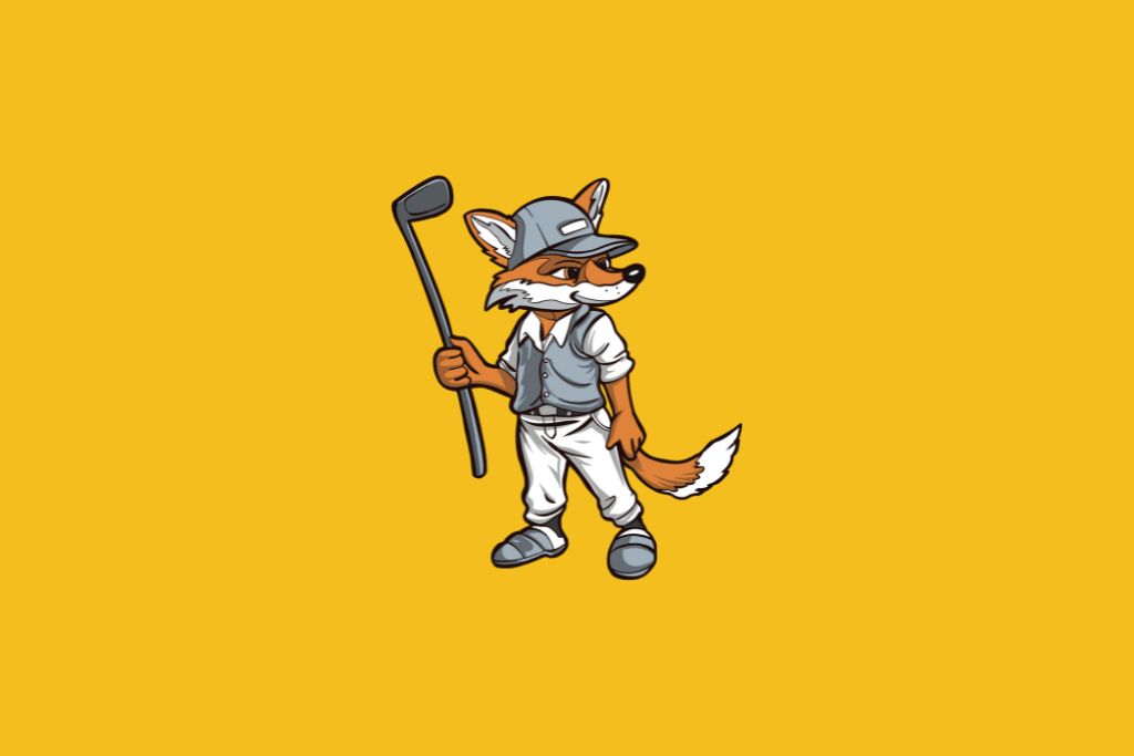 fox playing golf