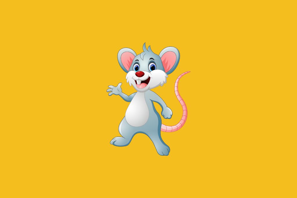 a happy mouse