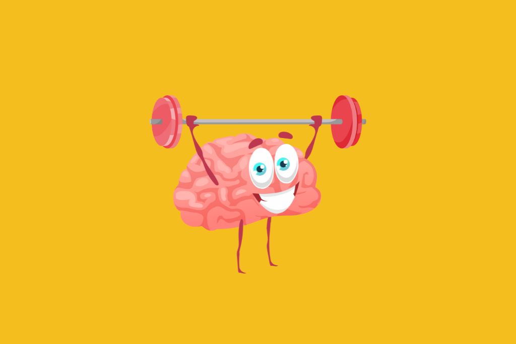 brain is doing his workout