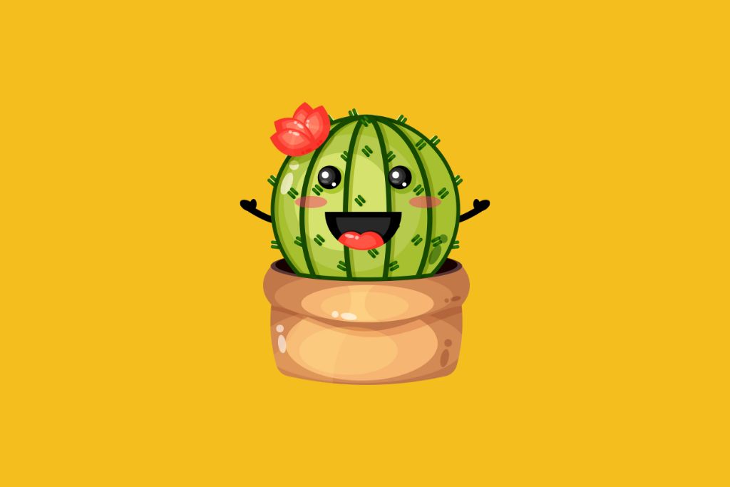 a happy cactus