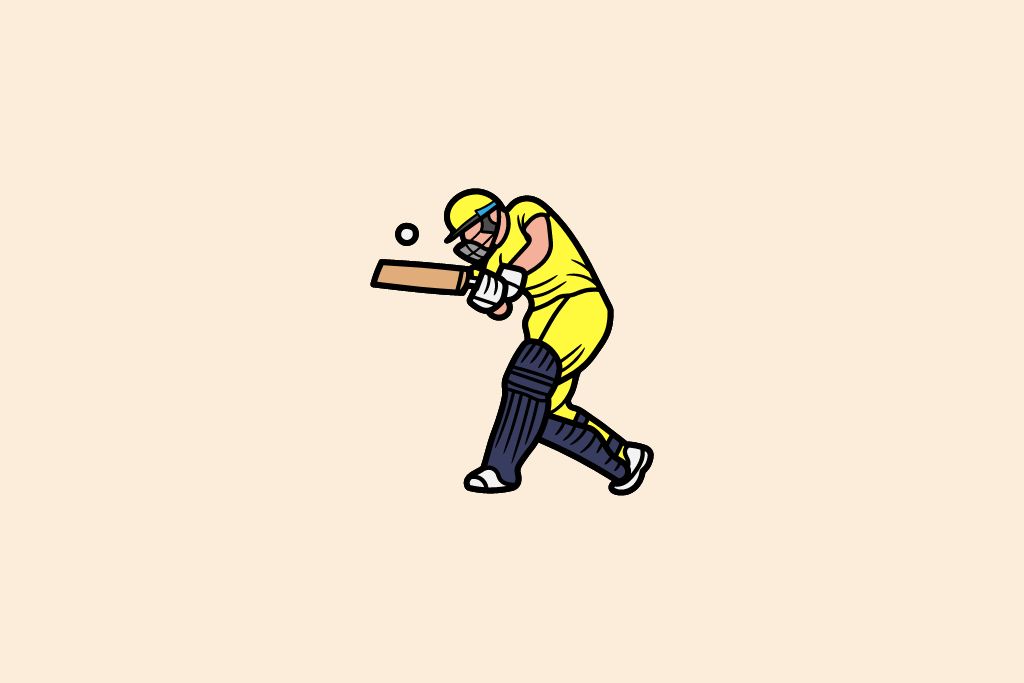 a batsman trying to hit a short