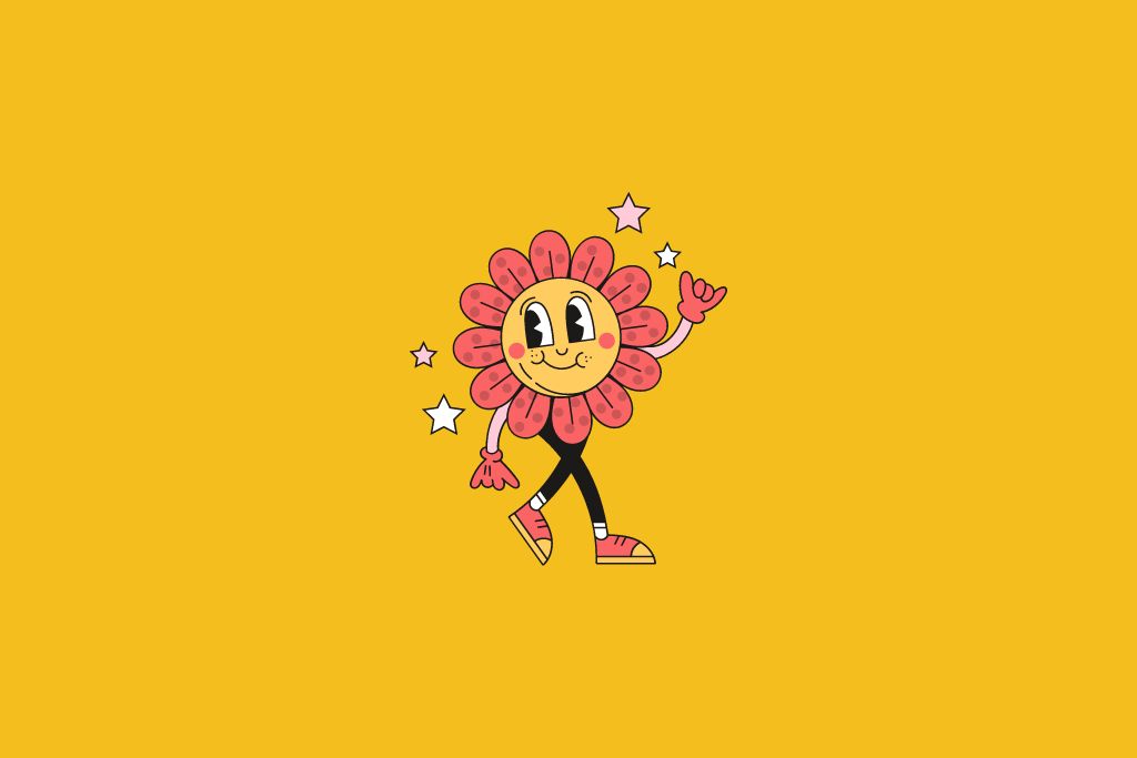 a happy flower