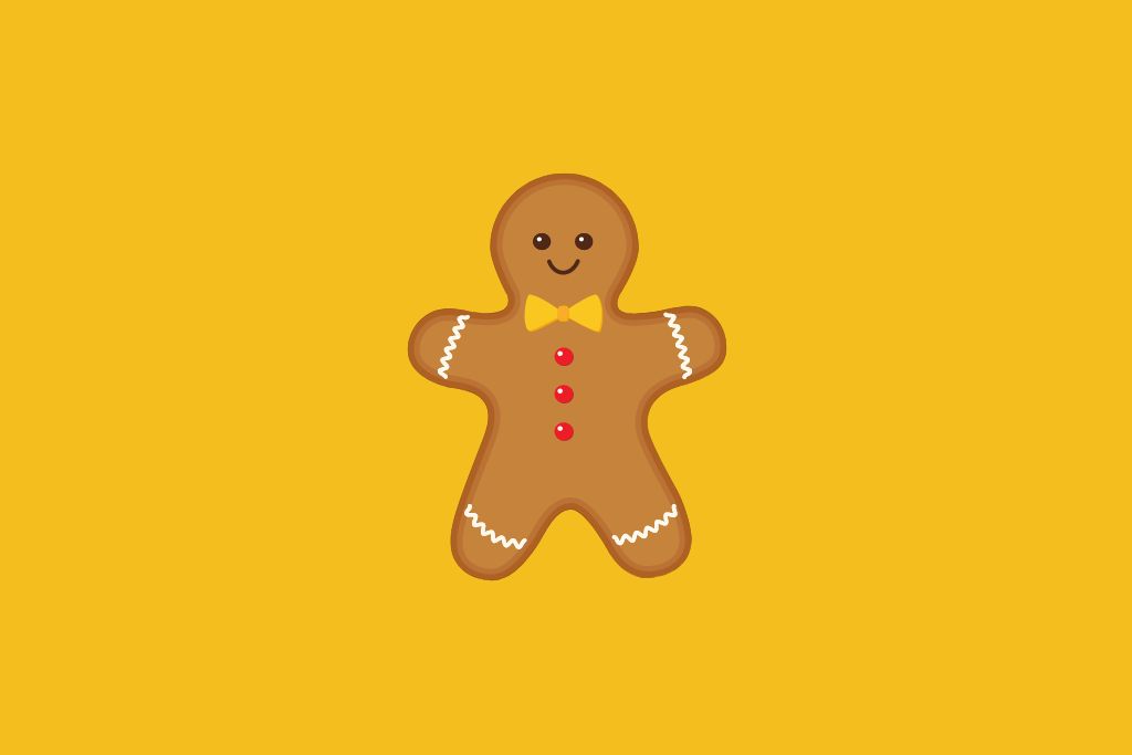 a smiling gingerbread