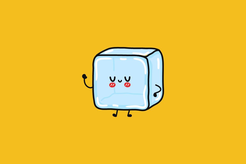 a happy ice cube