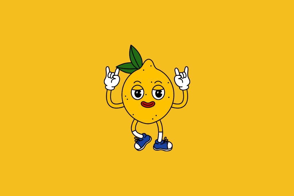 a happy lemon