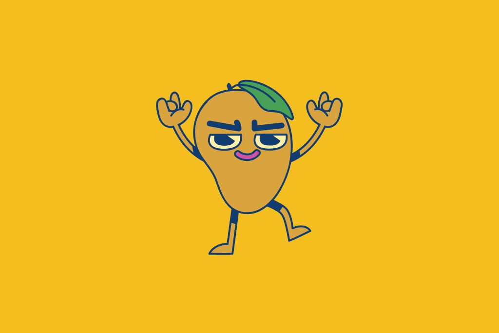 a dancing mango