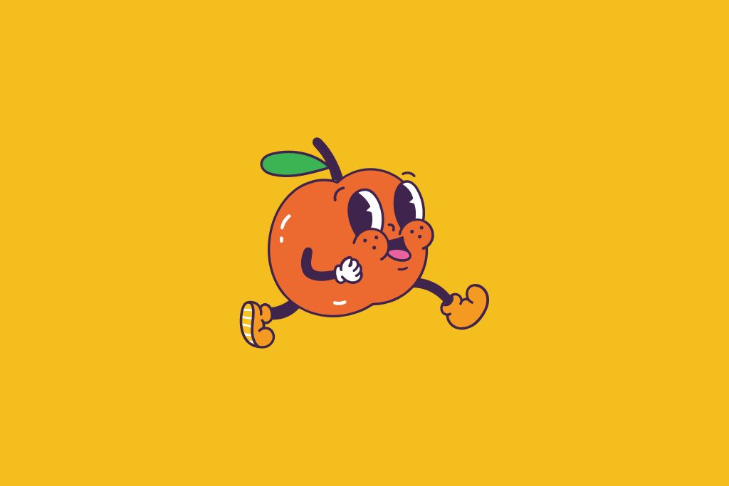 running orange