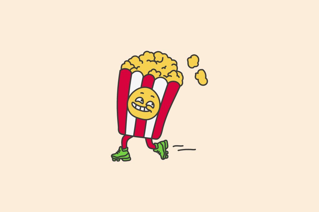 a happy popcorn basket
