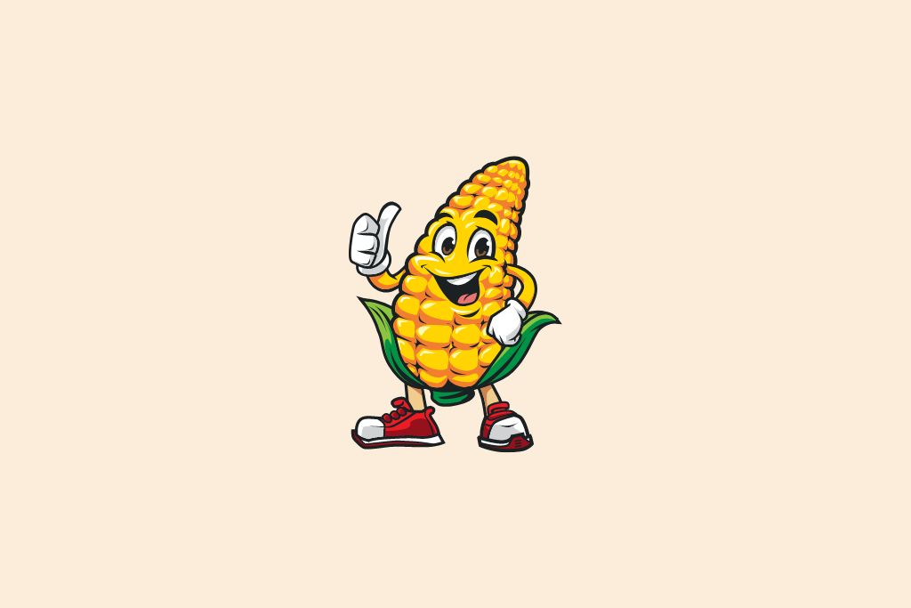 a happy corn
