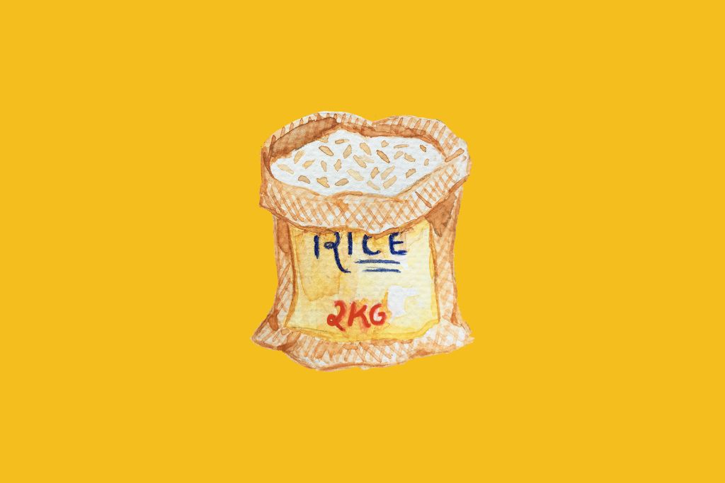 rice filled bag
