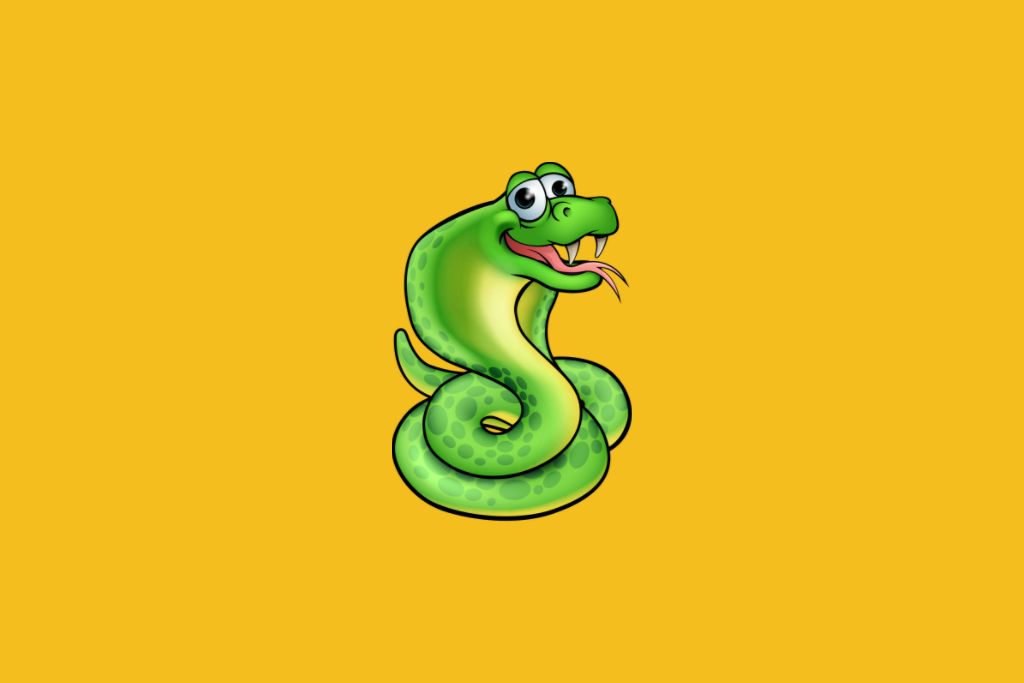 a happy snake