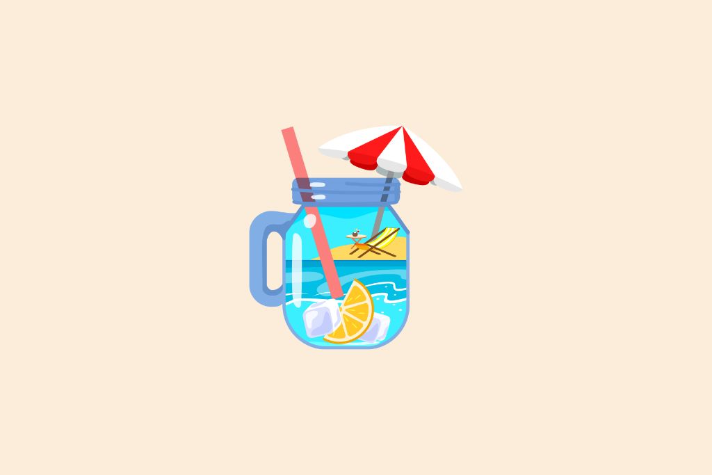 seashore in the jug